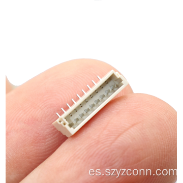 Conector de cabezal de pin de oblea blanco SMT 9P